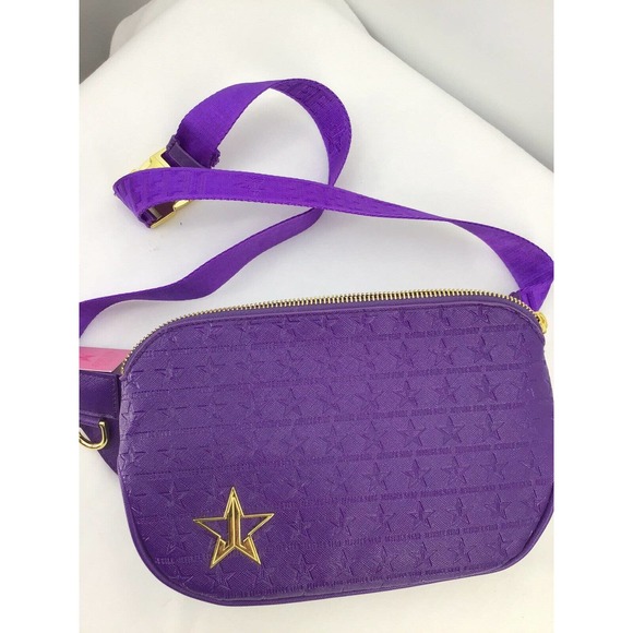 Jeffree Star PURPLE Crossbody or Belts Bag New size 10X7 - Picture 10 of 13